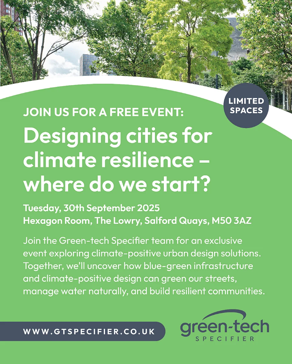Green-tech Specifier launches Urban Design Roadshow